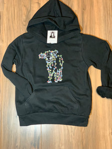 **Adult** Cow Christmas Hoodie